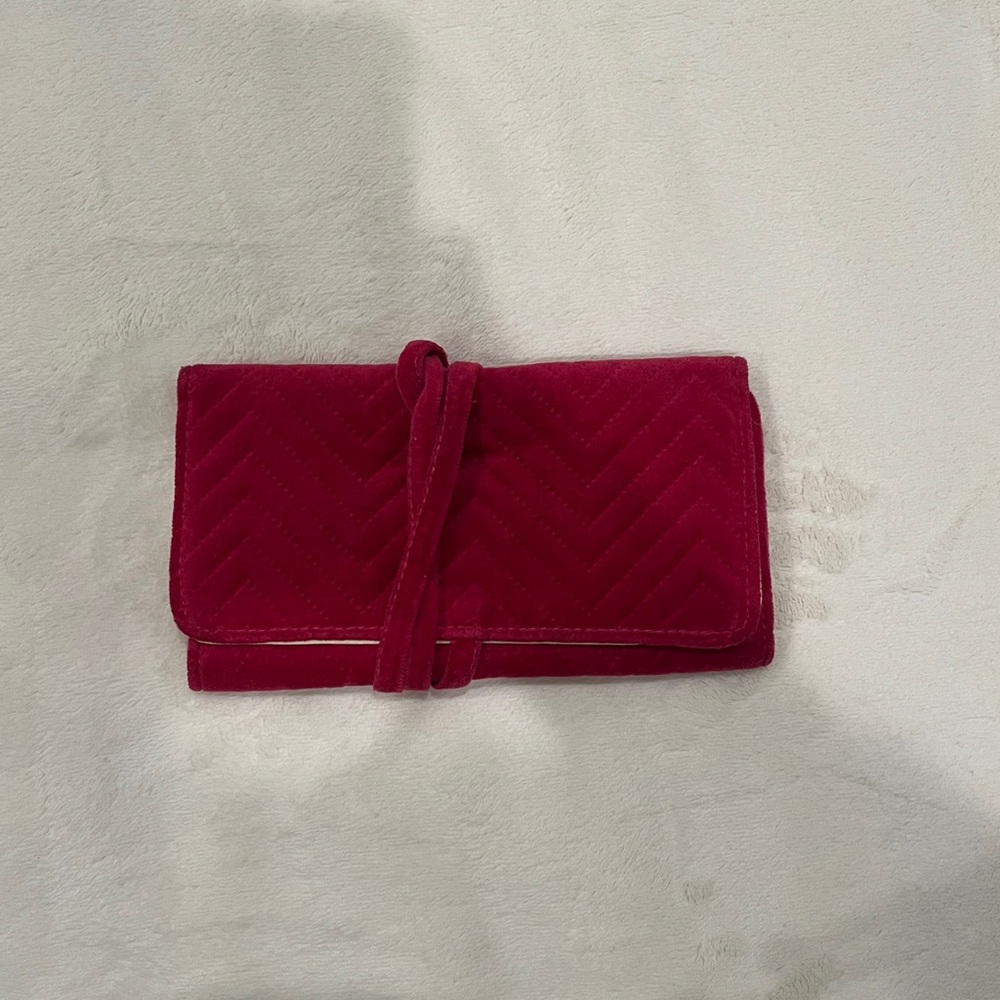 Pink Quilted Jewerly Clutch